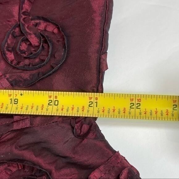 Scott Taylor Metallic Ruby Red Rosette Ribboned Party Event Jacket NWOT Size L - Picture 8 of 8